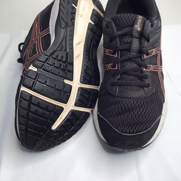 Asics Gel Contend 6 Black Running Shoes Sneakers Gym Walking Athletic Size 7.5 - Picture 5 of 11